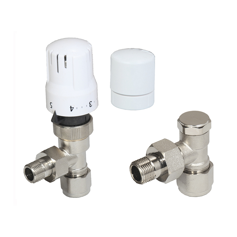 PEX Polished Thermostatic Radiator Valve With Head